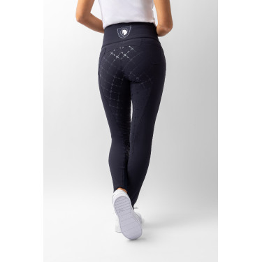 Calça com assento em camurça silicone e cintura alta feminina Horze Calça com assento em camurça silicone e cintura alta feminina Horze