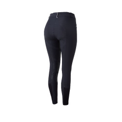 Calça de equitação com fundo integral em silicone adelgaçante Patricia feminino B Vertigo Azul-marinho escuro / branco Calça de equitação com fundo integral em silicone adelgaçante Patricia feminino B Vertigo Azul-marinho escuro / branco
