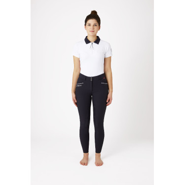 Calça de equitação com fundo integral em silicone adelgaçante Patricia feminino B Vertigo Calça de equitação com fundo integral em silicone adelgaçante Patricia feminino B Vertigo