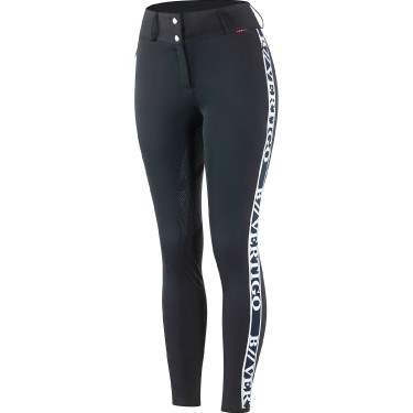 Calça de equitação funcional de cintura alta com grip de silicone integral Angelika feminino B Vertigo Azul-marinho escuro Calça de equitação funcional de cintura alta com grip de silicone integral Angelika feminino B Vertigo Azul-marinho escuro