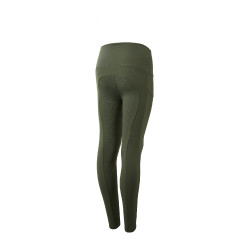 Legging de cobertura total Gillian para criança Horze Verde cáqui escaravelho