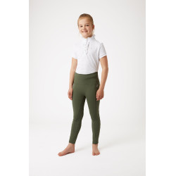 Legging de cobertura total Gillian para criança Horze Verde cáqui escaravelho