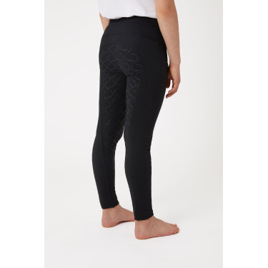 Legging de cobertura total Gillian para criança Horze Preto