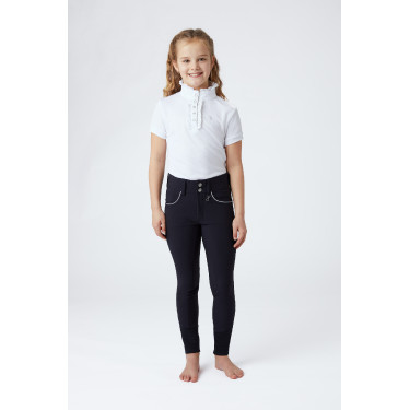 Calça de equitação com fundo de camurça Infantil Horze Aubrey Calça de equitação com fundo de camurça Infantil Horze Aubrey