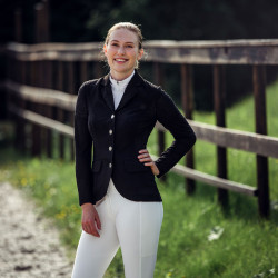 Casaco de competição com mesh Gabrielle feminino B Vertigo Preto