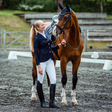 Casaco de competição com mesh Gabrielle feminino B Vertigo Azul-marinho escuro Casaco de competição com mesh Gabrielle feminino B Vertigo Azul-marinho escuro