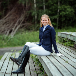 Casaco de competição com mesh Gabrielle feminino B Vertigo Azul-marinho escuro Casaco de competição com mesh Gabrielle feminino B Vertigo Azul-marinho escuro