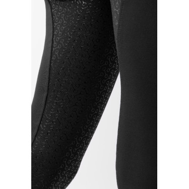 Calça de equitação cintura alta Tara silicone com grip completo feminino Horze Preto Calça de equitação cintura alta Tara silicone com grip completo feminino Horze Preto