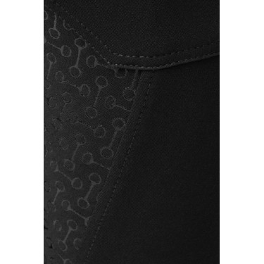 Calça de equitação cintura alta Tara silicone com grip completo feminino Horze Preto Calça de equitação cintura alta Tara silicone com grip completo feminino Horze Preto