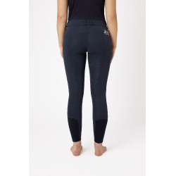 Calça de equitação Meghan com grip de silicone em fundo integral feminino B Vertigo Azul-marinho escuro
