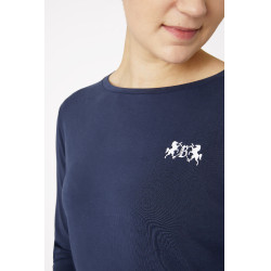 Camiseta de mangas compridas Daniele feminina B Vertigo Azul-marinho escuro Camiseta de mangas compridas Daniele feminina B Vertigo Azul-marinho escuro