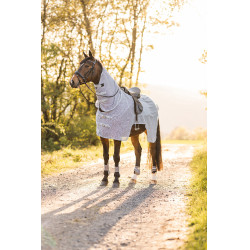 Camisa cobertura anti-moscas Orleans Quarter para trabalho montado Horze Cinza high rise Cinzento