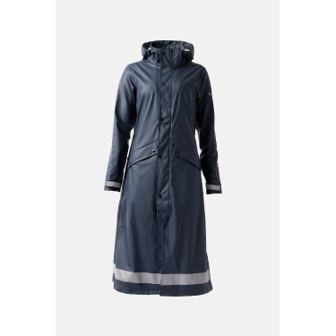 Impermeável Horze Hazel feminino longo com aberturas Impermeável Horze Hazel feminino longo com aberturas