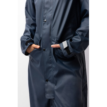 Impermeável Horze Hazel feminino longo com aberturas Impermeável Horze Hazel feminino longo com aberturas