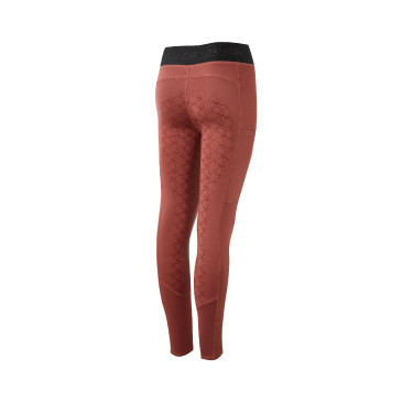 Legging de equitação com silicone Horze Leighton Juvenil com culote completo e forro quente Legging de equitação com silicone Horze Leighton Juvenil com culote completo e forro quente