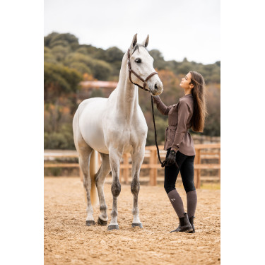 Calça de equitação com grip integral Horze Grand Prix Pro feminino Calça de equitação com grip integral Horze Grand Prix Pro feminino