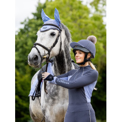 Touca anti-moscas LeMieux Esme Milho azul Touca anti-moscas LeMieux Esme Milho azul