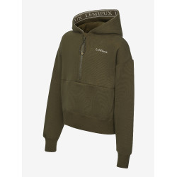 Moletom com capuz LeMieux meio zíper Esme Young Rider Hettie Alpino Castanho Moletom com capuz LeMieux meio zíper Esme Young Rider Hettie Alpino Castanho