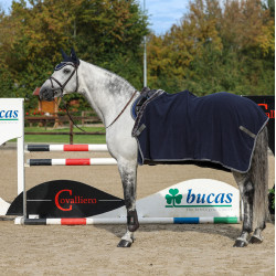 Cobertor polar Bucas Show-Line 400g Marinho / cinza Azul Cobertor polar Bucas Show-Line 400g Marinho / cinza Azul