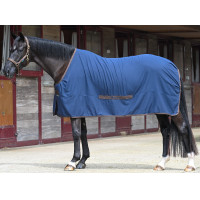 Cobertura Bucas Cool Sheet Linen Marinho / castanho Azul-marinho