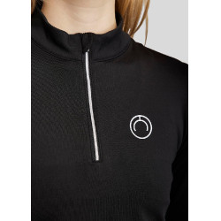 Camada Base Montar MoErina Inverno mangas compridas mulher Preto