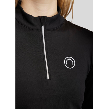 Camada Base Montar MoErina Inverno mangas compridas mulher Preto