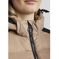 Casaco Montar MoAthena refinado feminino Latté Castanho