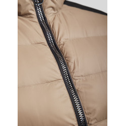 Casaco Montar MoAthena refinado feminino Latté Castanho