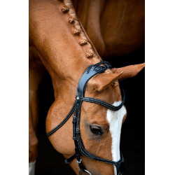 Bridão Montar Lyon 8-Fig couro curtido Preto Bridão Montar Lyon 8-Fig couro curtido Preto