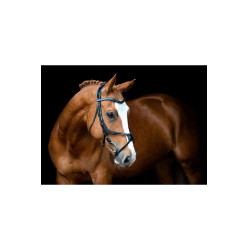 Bridão Montar Lyon 8-Fig couro curtido Preto Bridão Montar Lyon 8-Fig couro curtido Preto