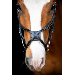 Bridão Montar Lyon 8-Fig couro curtido Preto Bridão Montar Lyon 8-Fig couro curtido Preto