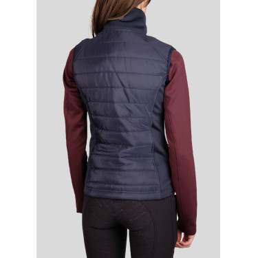 Colete acolchoado sem mangas Montar Emma feminino Marinho Azul-marinho