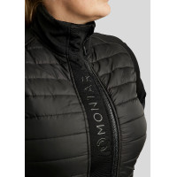 Colete acolchoado sem mangas Montar Emma Curve feminino Preto Colete acolchoado sem mangas Montar Emma Curve feminino Preto