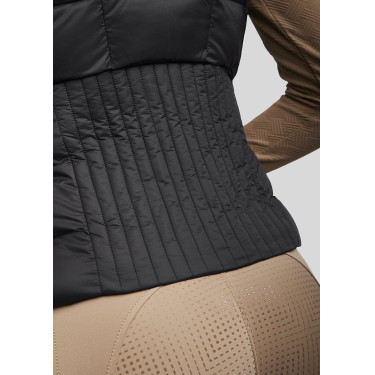 Colete acolchoado sem mangas Montar MoAthena refinado feminino Colete acolchoado sem mangas Montar MoAthena refinado feminino