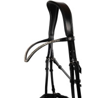 Frontal Montar Fair cristal cinza curvado Preto