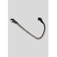 Frontal Montar Fair cristal cinza curvado Preto