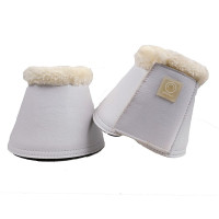 Sino de montar em couro PU liso Branco Sino de montar em couro PU liso Branco