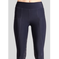 Legging Montar Linnea full grip feminino Marinho Azul-marinho