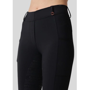 Legging de Equitação Michelle com logo e full grip feminino Legging de Equitação Michelle com logo e full grip feminino