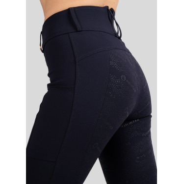 Legging de Equitação Michelle com logo e full grip feminino Legging de Equitação Michelle com logo e full grip feminino