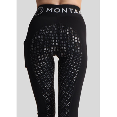 Legging Montar Selena logo full grip feminino Preto
