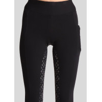 Legging Montar Selena logo full grip feminino Preto