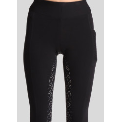 Legging Montar Selena logo full grip feminino Preto