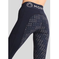 Legging Montar Selena logo full grip feminino Marinho Azul-marinho Legging Montar Selena logo full grip feminino Marinho Azul-marinho