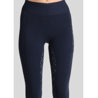 Legging Montar Selena logo full grip feminino Marinho Azul-marinho Legging Montar Selena logo full grip feminino Marinho Azul-marinho