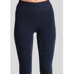 Legging Montar Selena logo full grip feminino Marinho Azul-marinho
