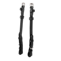 Montante Montar couro liso preto creme Preto