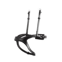 Narreira combinada Montar adaptada couro curtido Preto Narreira combinada Montar adaptada couro curtido Preto