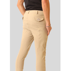 Calça de montaria Gary masculina full grip Bege