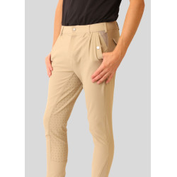 Calça de montaria Gary masculina full grip Bege